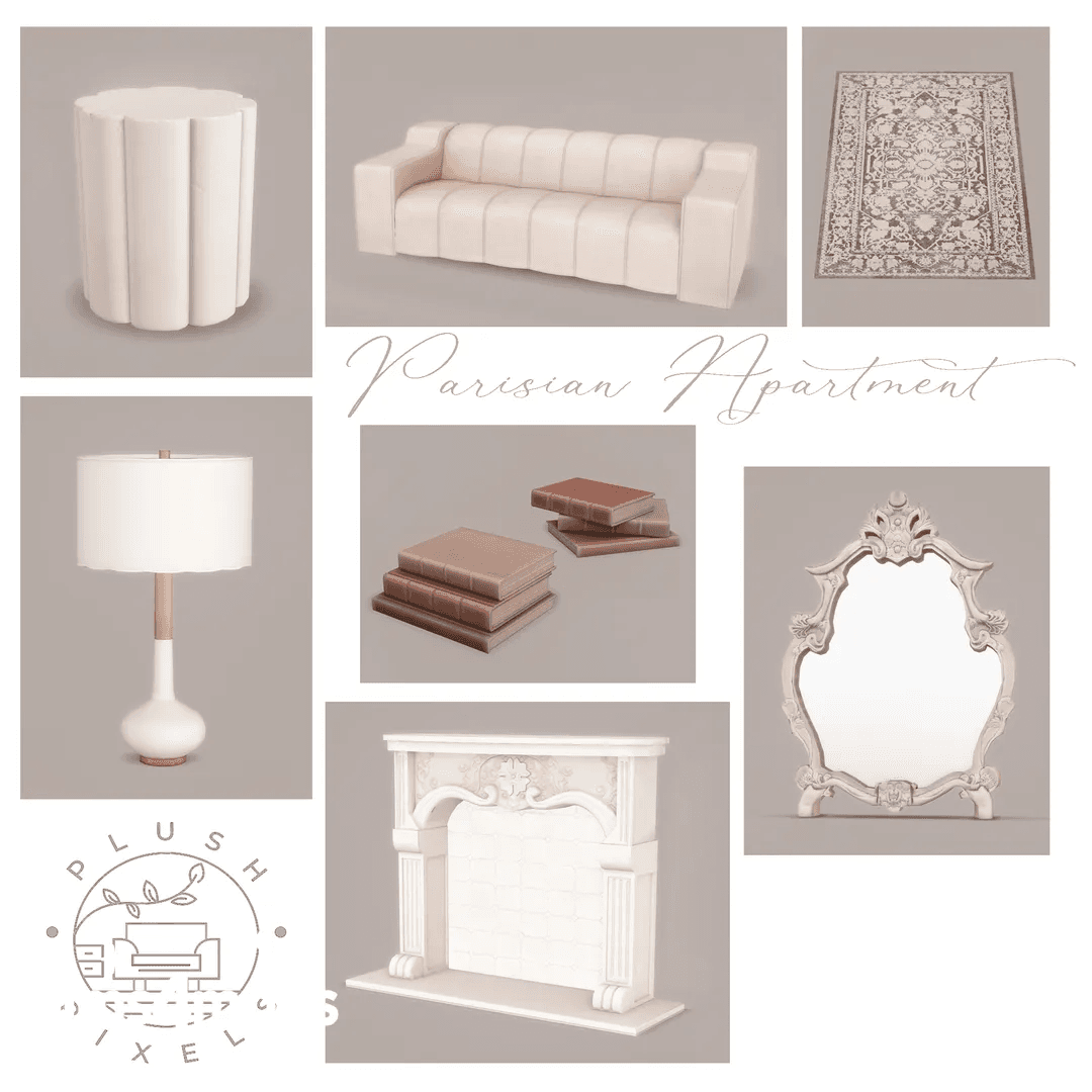 Галерея мода Сет мебели для гостиной Parisian Apartment #1